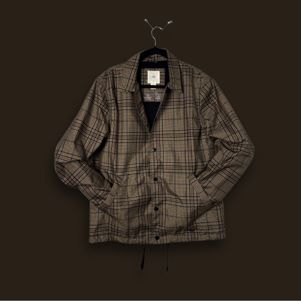 Men's Plaid windbreaker Jacket
